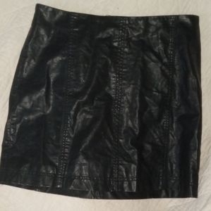 Leather skirt